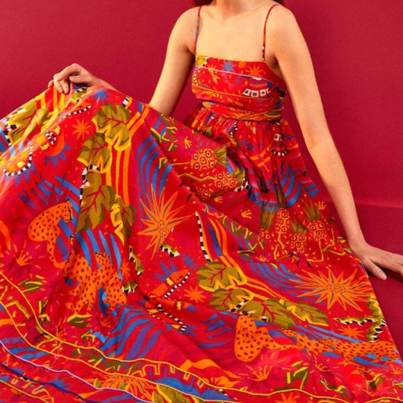 FARM Rio Dresses & Skirts - Farm Rio Red Magic Forest Maxi